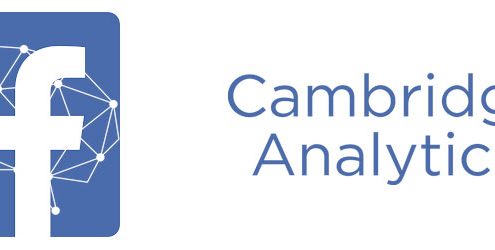 Logo di Facebook e Logo di Cambridge Analytica