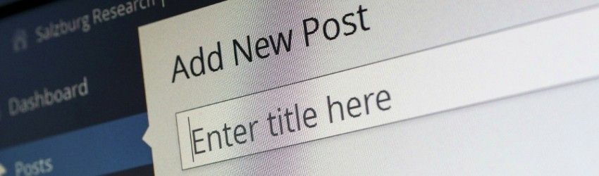 contenuti per i social: frazione di pagina di wordpress in cui si vede l'opzione per inserire il titolo di un nuovo articolo